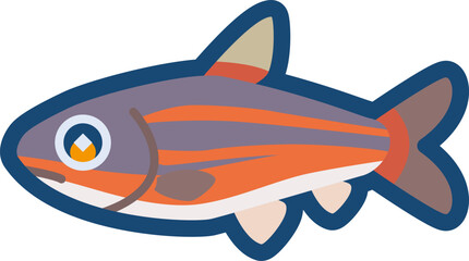 かわいいウグイのイラスト