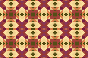 Navajo tribal vector seamless pattern. Native American ornament. Ethnic South Western decor style. Boho geometric ornament. Vector seamless pattern. Mexican blanket, rug. Woven carpet.