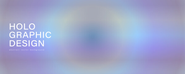 Fototapeta premium Holographic abstract purple background with light rays. Glowing vector background.