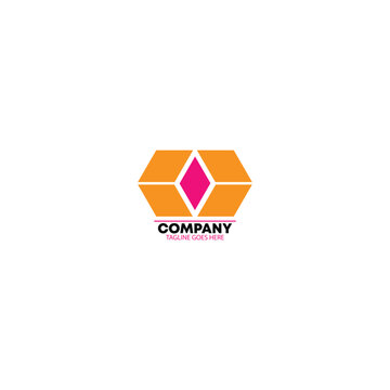 Simple company logo design template 