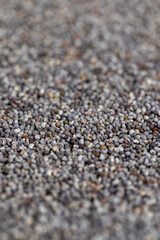 scattered poppy seeds for cooking