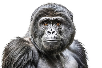 Fototapeta premium Close-up portrait of a gorilla with intense eyes