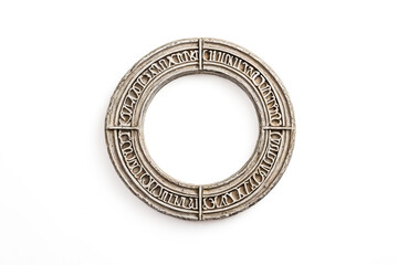 Stone Round Frame with Roman Numerals