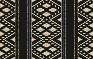 Ethnic abstract ikat art. Aztec ornament print. geometric ethnic pattern seamless  color oriental.  Design for background ,curtain, carpet, wallpaper, clothing, wrapping, Batik, vector illustration.