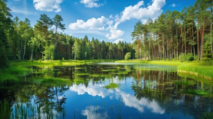 Serene Forest Lake