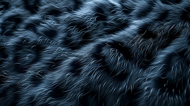 Close-up view of a snow leopard's soft fur