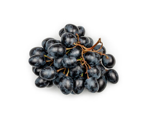 Black grape isolated on a white background, contour