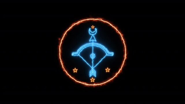 Burning Horoscope Zodiac Sign Animation
