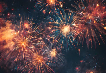 Fireworks in the festival