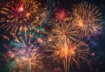 Fireworks in the festival