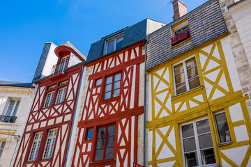 Maisons à colombages dans les rues de Orléans