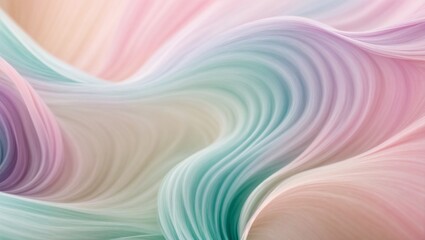 Obraz premium Pastel Dream: Abstract art with soft pastel colors, fluid, flowing lines, and a dreamy, ethereal atmosphere. Perfect for backgrounds, branding, and design projects. 