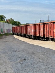 Obraz premium freight train on the railway