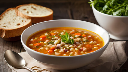 Produce a detailed, realistic illustration of Texture Of Soup