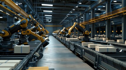 The automated production line is efficient and precise