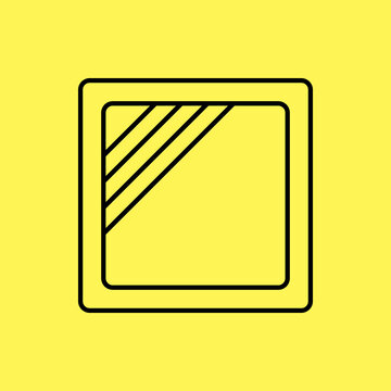 recommend clip art: dry cleaning icon, line vector isolated on yellow background. trendy and modern design