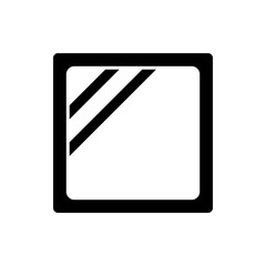 dry cleaning icon, laundry symbol. silhouette vector isolated on white background. simple and modern design