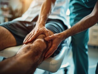 A person undergoing a professional massage therapy session with a licensed doctor