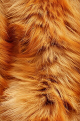 Realistic Red Fox Fur Seamless Tile for Natural Animal Print Patterns..