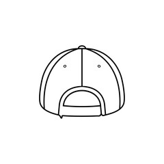 back view hat mockup vector hat rear view