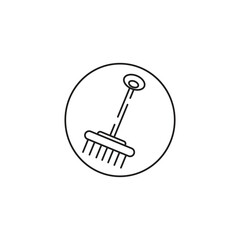 rake vector type icon