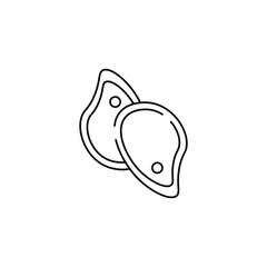 steak vector type icon