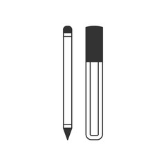 Liner pencil icon. Makeup symbol modern, simple, vector, icon for website design, mobile app, ui. Vector Illustration