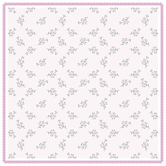 Sweet pastel and modern floral hijab fashion textile pattern