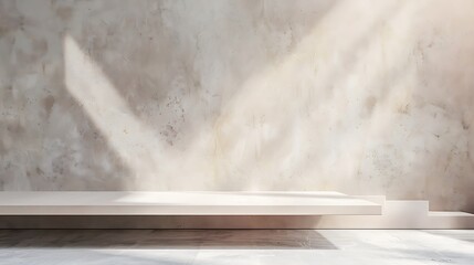 Elegant Textured Wall with Soft Shadows and Minimalist Design for Modern Interiors