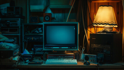 Nostalgic Vintage Computer Setup