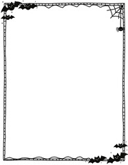 Hand Drawn Doodle Clip Art Page Border Frames. Halloween Frames. Halloween borders. Halloween doodle. Halloween clipart.