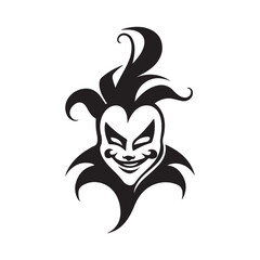 Jester Logo Images. Jester Logo Stock Illustrations isolated on white