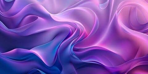 Fototapeta premium Abstract background with cracks and abstract waves in purple and blue tones, soft gradients.