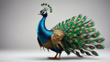 a peapod transformed into a peacock with the p background