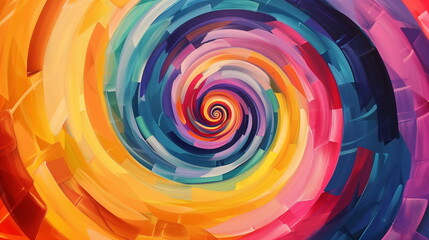 colorful vibrant color spiral abstract background