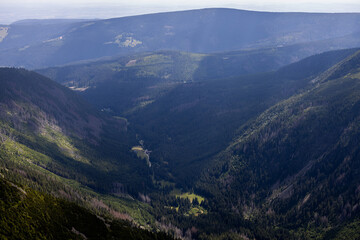Fototapeta premium view from the top of the hill