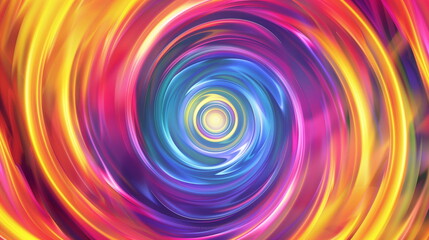 colorful vibrant color spiral abstract background