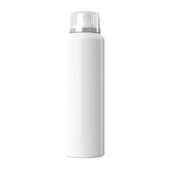 Isolated White Spray Bottle with Clear Cap and No Background