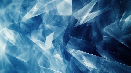 Obraz premium Intense blue and grey plexus pattern, designed with text space at the bottom right for a dynamic feel