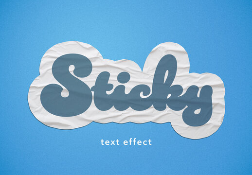 Sticker Text Effect