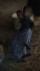 Rabbit on a farm