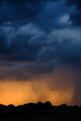 sunset in the clouds