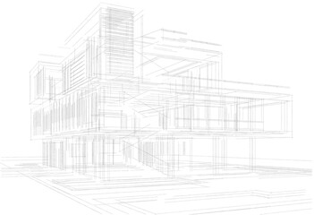 sketch of building