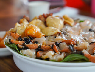 fresh seafood such as conch abalone