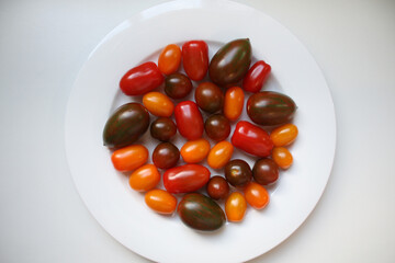 cherry tomatoes on a plate #still life #cherry tomatoes