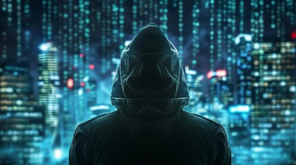 Fototapeta premium high tech data breach