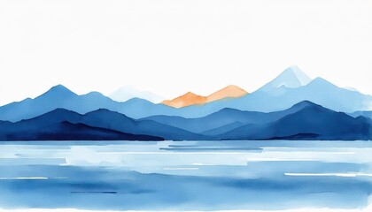 Serene Mountainous Lake Scenery