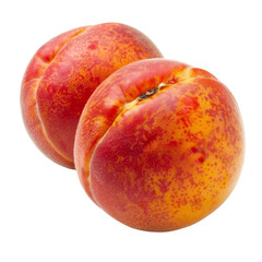 Fototapeta premium Isolated Nectarines with Vibrant Red and Orange Skin Texture