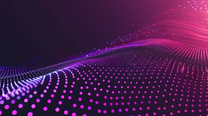 Abstract angled technology digital gradient dots purple pink background pattern