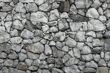 pattern of modern style decorative uneven cracked real gray color stone wall surface